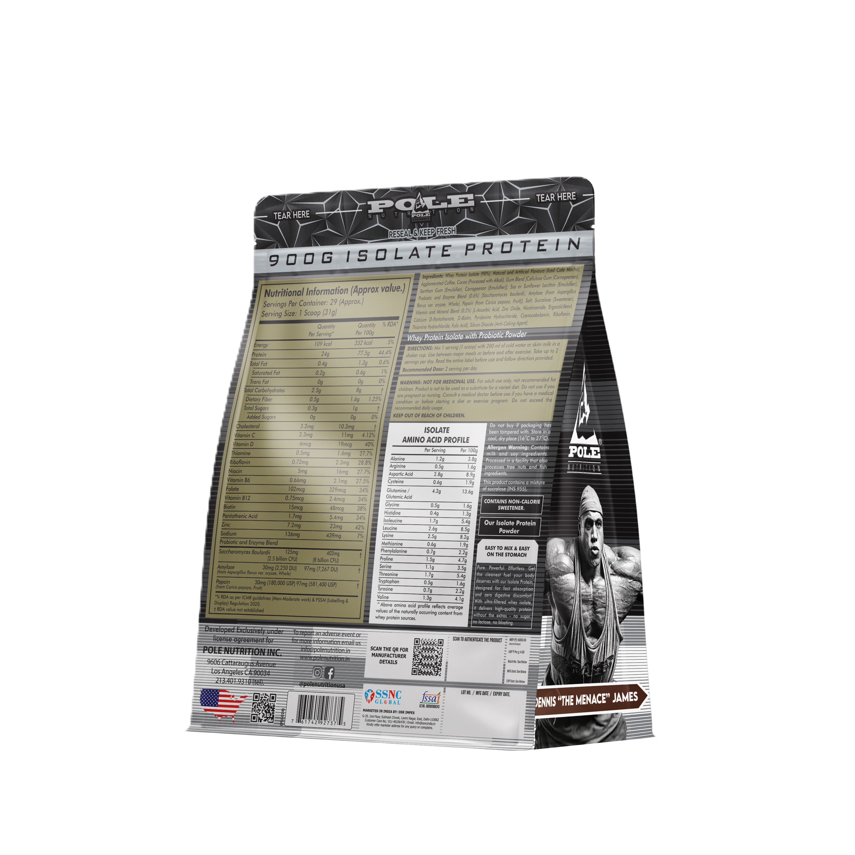 Pole Nutrition I Isolate Protein Bag