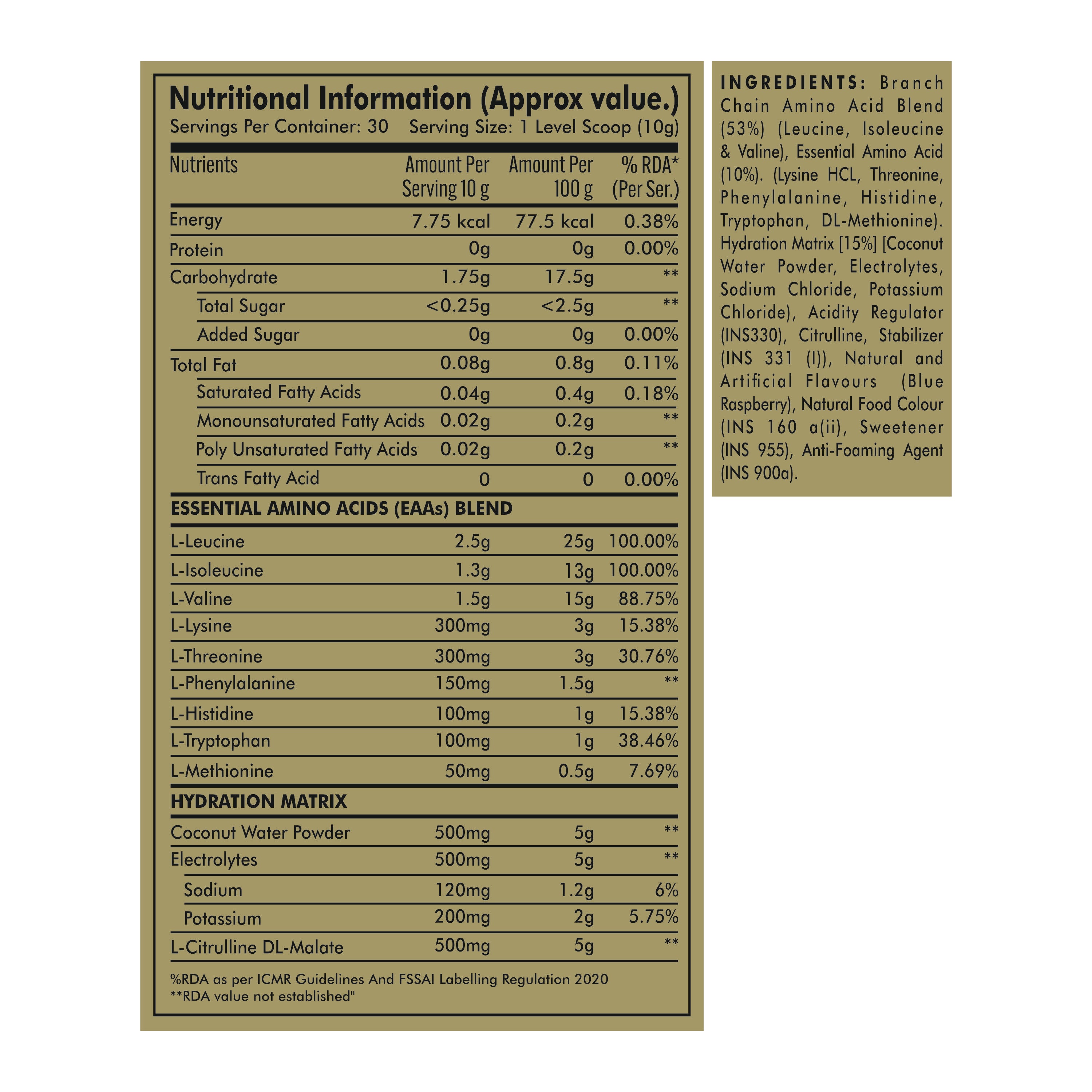 Pole Nutrition I EAA
